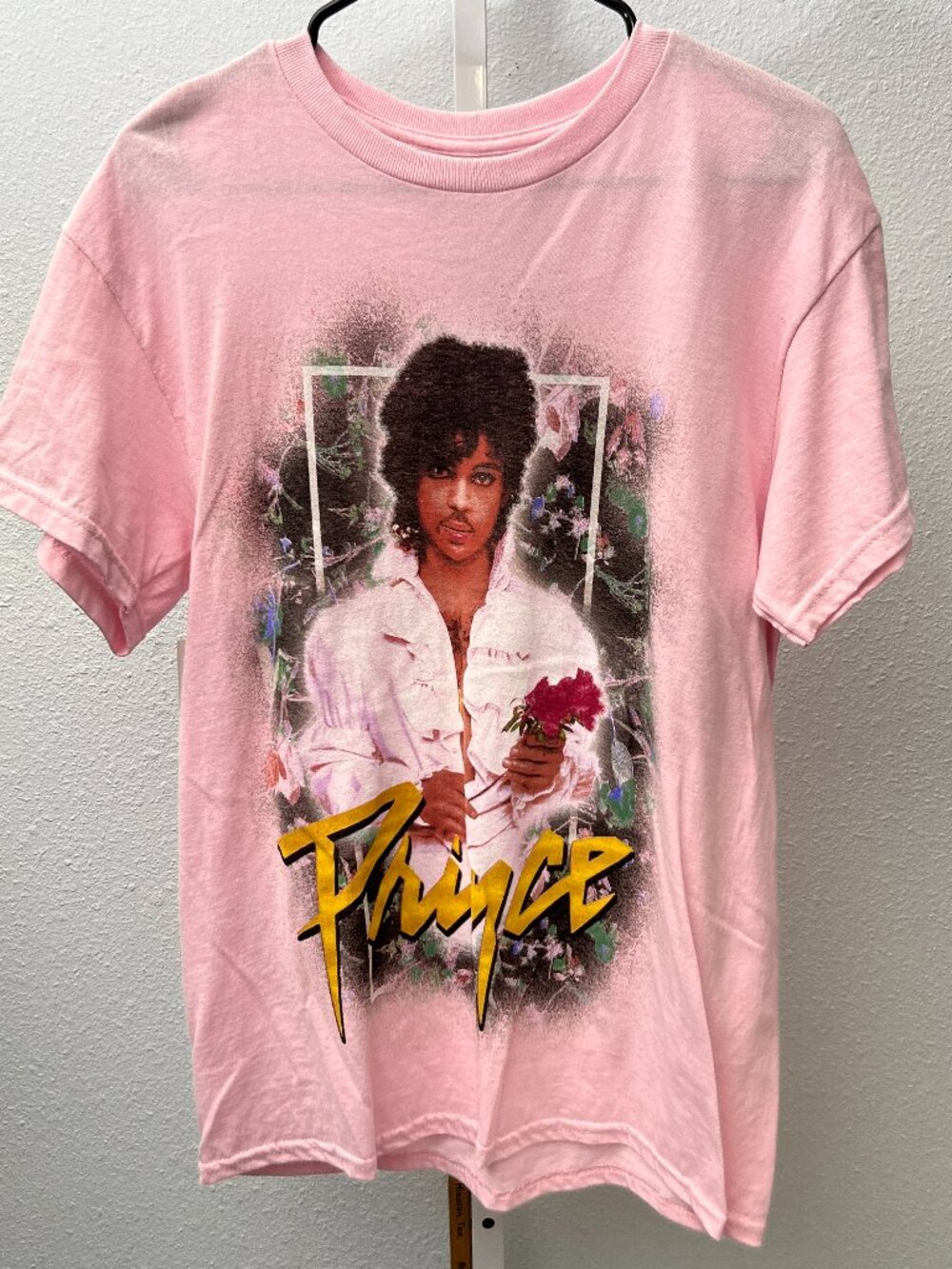 NWT Prince Official Estate Pink w Graphic Print of Prince Tee SZ Med - RARE!